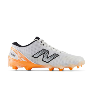 Adult New Balance FreezeLX v5 Low Molded Lacrosse Cleats M10.5/W12 White/Orange