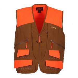 Men's Gamehide Chuckar Upland Hunting Vest Medium Marsh Brown/Orange