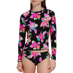 Women's Roxy Women's Sea Skippin Rashguard Swim Rashguard Multi