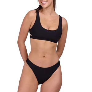 Women's Jolyn Haleiwa Swim Bottoms Large Black Rib