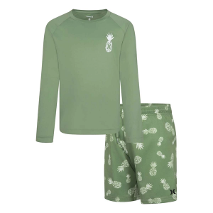 Boys' Hurley Pineapple Swim Set 7 Palm Green