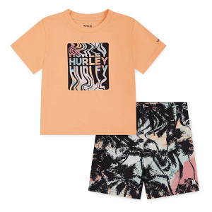 Boys' Hurley Palm Beach Swim Set Toddler 2T Midnight Candy