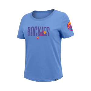 Women's Colorado Rockies City Connect Sunrise T-Shirt 2XLarge Light Blue