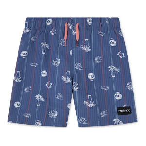 Boys' Hurley Paradise Striped Pool Party Swim Trunks Toddler 3T Shoreline