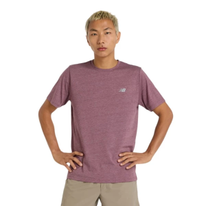 Men's New Balance Sport Essentials Heathertech T-Shirt Large Faded Plum Heather