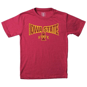 Iowa State Cyclones Wes and Willy Team Basic Kids' T-Shirt Small Maroon