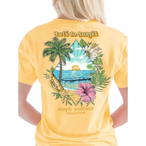 Kids' Simply Southern Sunset T-Shirt Large Sun