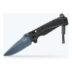 Benchmade 18065BT-01 Mini Adira Blue Titanium Cerakote Folding Pocket Knife