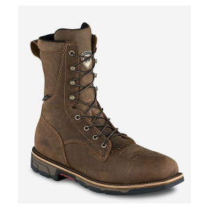 Men's Irish Setter Marshall 9in Steel Toe Work Boots Outdoor 11.5 Brown Leather
