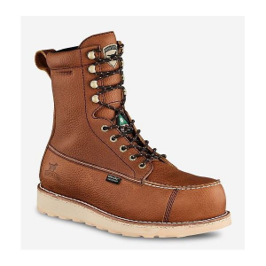 Men's Irish Setter Wingshooter 8in Steel Toe Work Boots Outdoor 10.5 Amber Leather