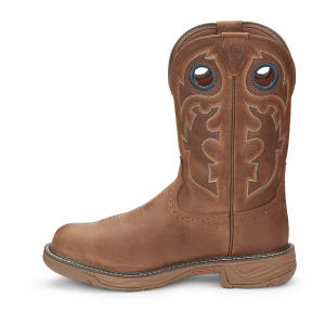 Men's Justin Brands Rush 11" Composite Toe Work Boots Outdoor 7 Barley