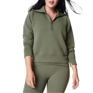 Women's Spanx AirEssentials 1/2 Zip Pullover XSmall Clover