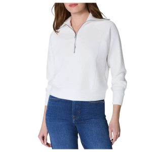 Women's Spanx AirEssentials 1/2 Zip Pullover XLarge Powder