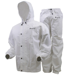 Men's Frogg Toggs Classic All-Sport Rain Pants and Rain Jacket 3XLarge White