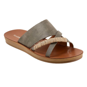 Women's Los Cabos Bride Slide Sandals 36 Khaki