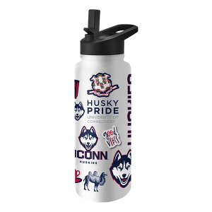 Logo Brands Connecticut Huskies 34oz. Native Quencher Bottle