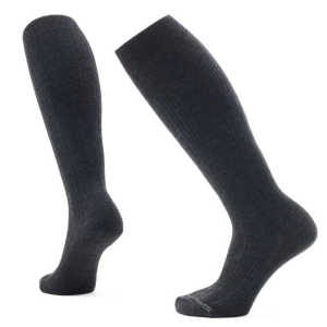 Adult Smartwool Everyday Zero Cushion Lifestyle Cable High Knee High Socks Large Charcoal Singles