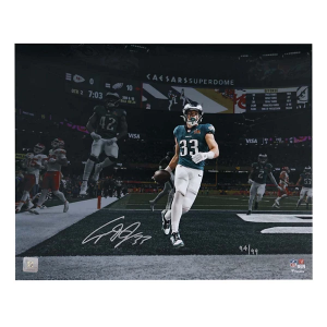 Fanatics Authentic Cooper DeJean Autographed Super Bowl LIX Pick Six Photograph