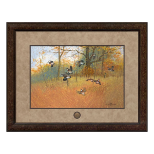 Wild Wings Covey Burst by Greg Messier - Paper Print Framed with Medallion