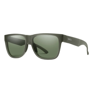 Men's Smith Lowdown 2 Polarized Sunglasses Matte Moss Crystal/ChromaPop Grey Green Polarized
