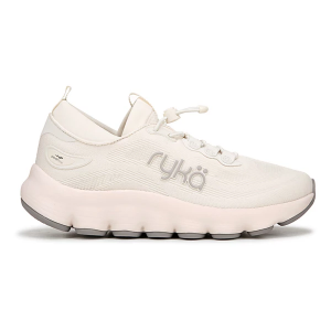 Women's Ryka Podflow Ez Walking Shoes sneakers-athletic-shoes 6.5 Wide Gardenia White Mesh Fabric