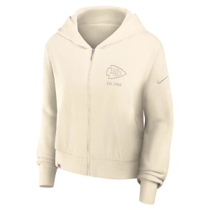 Women's Kansas City Chiefs Nike Glory Full Zip 2XLarge Natural