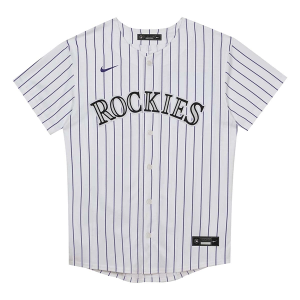 Kids' Colorado Rockies Nike Home Jersey Large White