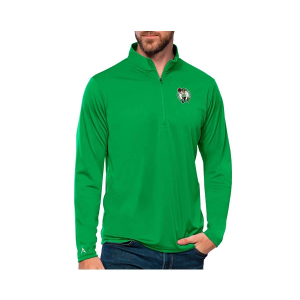 Boston Celtics Tribute Antigua Long Sleeve 1/4 Zip Large Green