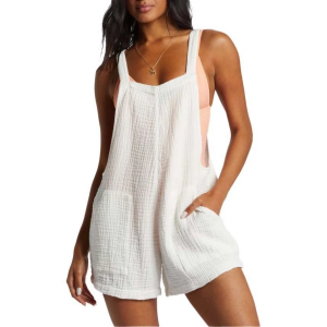 Women's Billabong Beach Crush Romper Medium Salt