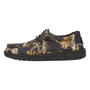 Kids' HEYDUDE Wally X Realtree Loafers Big Regular 4 Black Camo