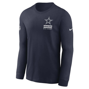 Dallas Cowboys Nike 2025 Sideline Long Sleeve T-Shirt 2XLarge Navy