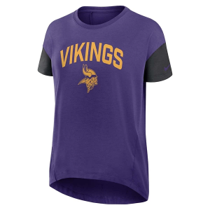 Women's Minnesota Vikings Nike Flowy Fashion T-Shirt Large Purple