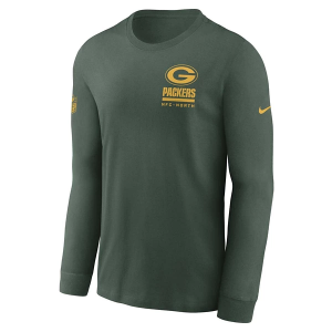 Green Bay Packers Nike 2025 Sideline Team Issued Long Sleeve T-Shirt 3XLarge Fir