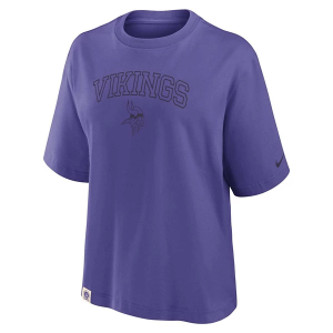Women's Minnesota Vikings Nike Glory Boxy T-Shirt Large Iris