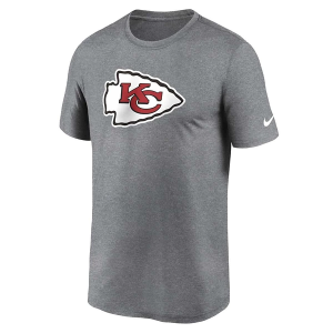 Kansas City Chiefs Nike Legend Logo T-Shirt 4XLarge Dark Grey Heather