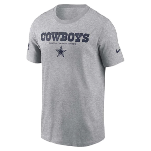 Dallas Cowboys Nike 2025 Sideline Team Issued T-Shirt Medium Dark Grey Heather