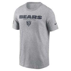 Chicago Bears Nike 2025 Sideline Team Issued T-Shirt Small Dark Grey Heather