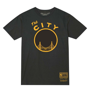 Golden State Warriors MVP Mitchell and Ness T-Shirt Large Dark Grey Heather
