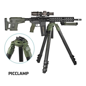 FAB Defense PicClamp CF - QR Picatinny adapter with a tripod (full kit)