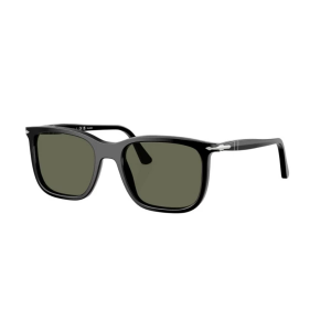 Men's Persol PO3357S Polarized Sunglasses Black/Polarized Green