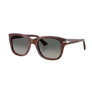 Men's Persol PO3372S Sunglasses Striped Burgundy/Gradient Grey