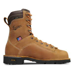 Men's Danner Quarry USA 8" 400G NMT GTX Waterproof Composite Toe Work Boots Outdoor 15 Distressed Brown