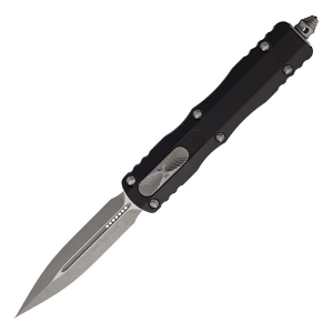 Microtech 225-10AP Dirac Apocalyptic Double Edge OTF Black Automatic Knife