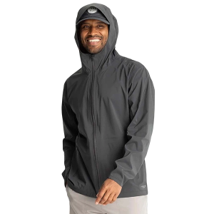 Men's Free Fly Cloudshield Rain Jacket Small Black Sand