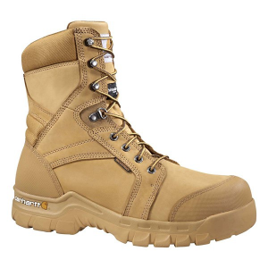 Men's Carhartt Rugged Flex 8" Soft Toe Waterproof Insulated Work Boots Outdoor 9.5 Wheat Nubuck