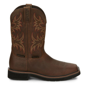 Men's Justin Brands Driller II 11" Steel Toe Work Boots Outdoor 13 Brown