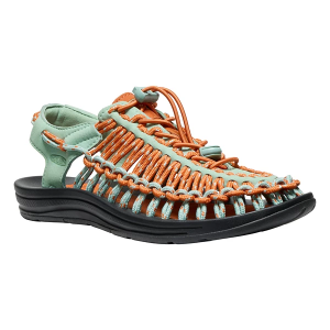 Women's KEEN Uneek Closed Toe Sandals 6 Granite Green/Gold Flame