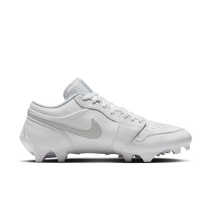 Men's Jordan 1 Low TD Molded Football Cleats 7.5 White/Grey Fog
