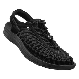 Women's KEEN Uneek Closed Toe Sandals 6 Black/Black