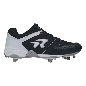 Women's RIP-IT Ringor Flite Pitching Metal Softball Cleats 9 Black/White